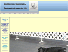 Tablet Screenshot of greaterlouisvilletrainingclub.com